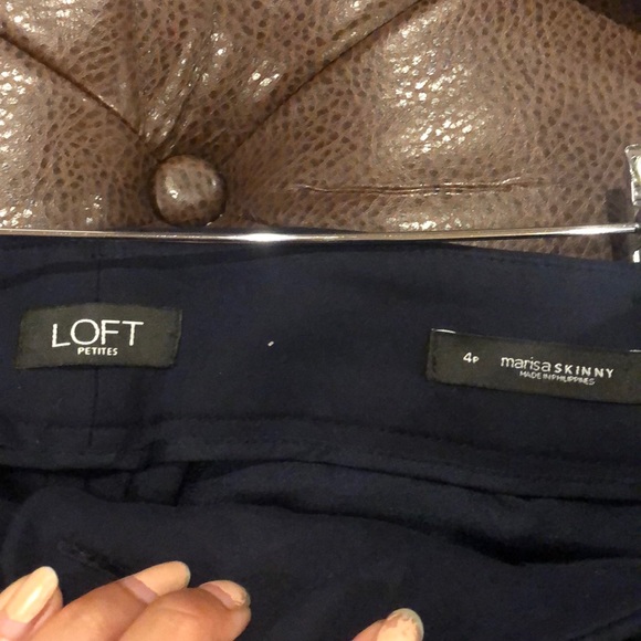 Loft Size 4 Navy Blue Marissa Skinny Pants - Picture 3 of 3